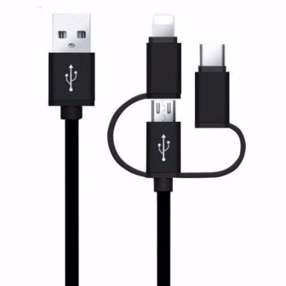 Picture of iGo 3in1 Type-C, Lightning & Micro USB 1m Cable