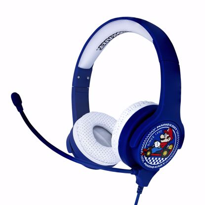 Picture of OTL OTL Nintendo Mario Kart Interactive Headphones with Boom Microphone in Blue
