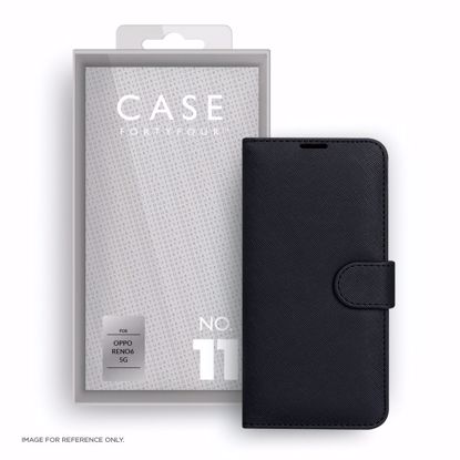 Picture of Case FortyFour Case FortyFour No.11 Case for Reno6 5G in Cross Grain Black